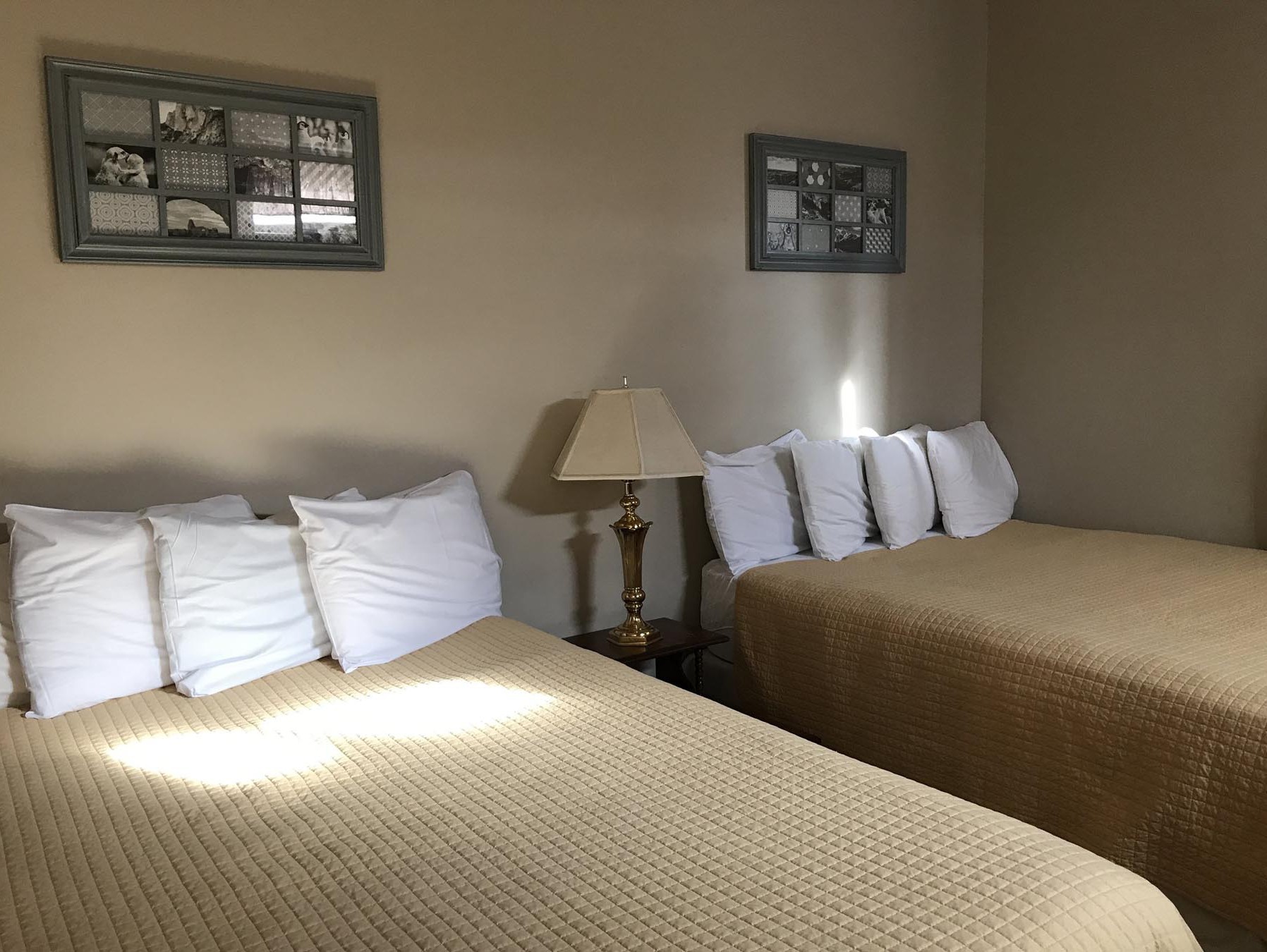 Room with two beds